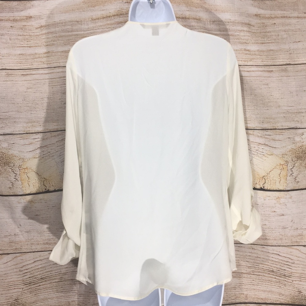 Zac & Rachel cream gold zipper top small pockets - Picture 6 of 8